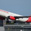 Aeronavă Airbus A320 AnimaWings la decolare, compania în care vor intra trei investitori instituționali