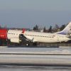 Avion Norwegian Boeing 737-800 cu livrea companiei, operatorul zborurilor directe Cluj Oslo Copenhaga