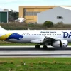 DAN AIR rute europene 2026 – Airbus A320 al companiei românești DAN AIR pe pistă aeroportuară