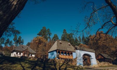 Case tradiționale în Muzeul ASTRA din Sibiu, care dezvoltă un circuit despre mineritul aurifer de la Roșia Montană