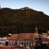 Biserica Neagră și dealul Tâmpa din Brașov, în centrul istoric vizat de noua strategie de turism